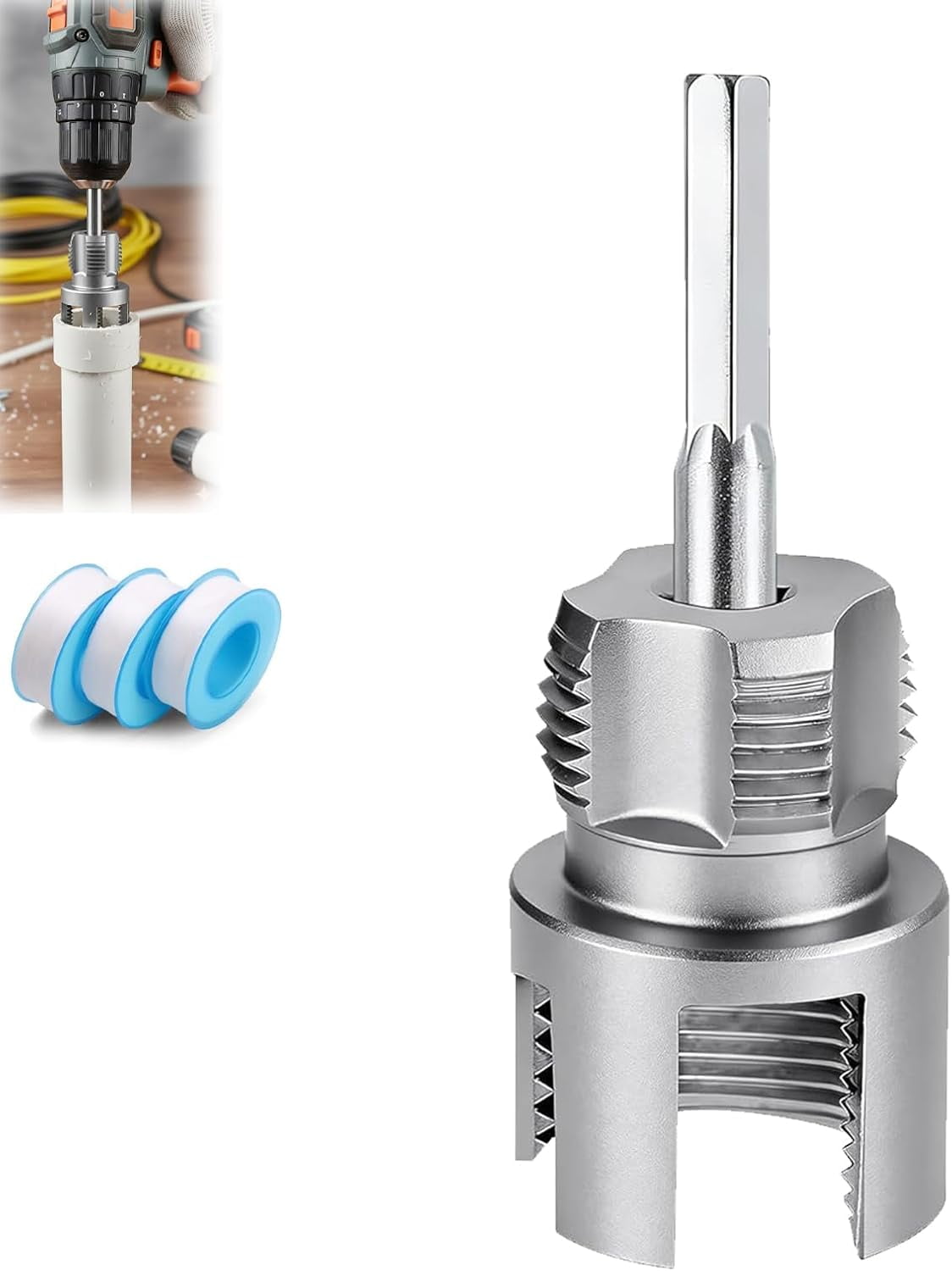 Pipe Tapping and Threading Tool, 1/2