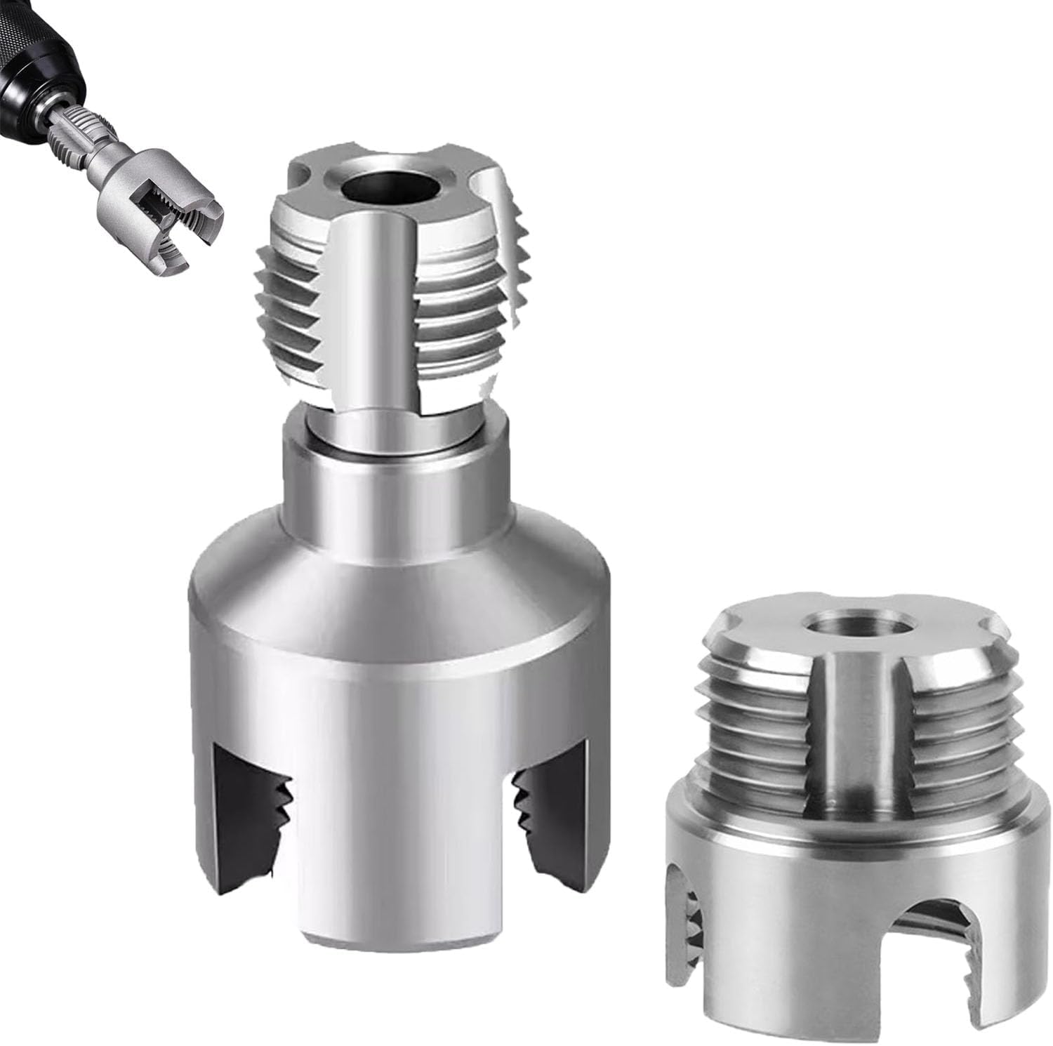 Pipe Tapping and Threading Tool, Dual-Function Integrated Internal ...