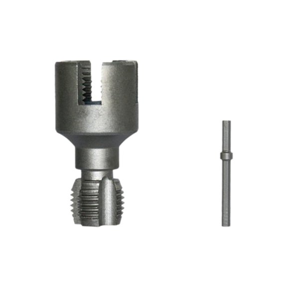 Pipe Thread Cutting Tool, Integrated Internal & External Pipe Threading Tool, Electric Drill Compatible Pvc Pipe Threader Kits, Dual-Head Drill Pipe Thread Remover & Cutter for Water Pipe