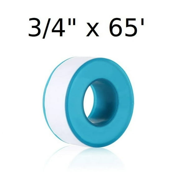 Pipe Thread PTFE Teflon Tape Roll Plumber Wrap White Seals Water/Gas Lines 3/4"