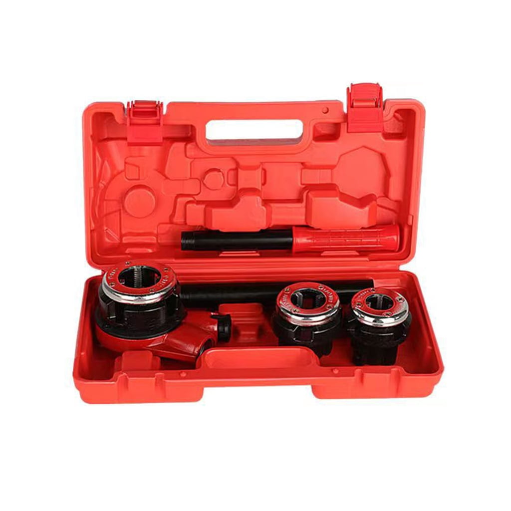 Pipe Threader Kit Manual Plumber Pipe Threading Set Ratcheting Pipe ...