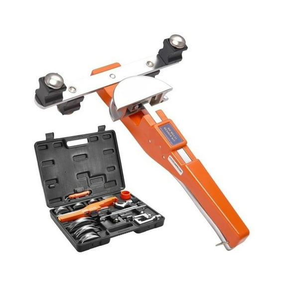 Pipe Tube Bender, Ratcheting Reverse Tubing Bending Tools With 7 Dies Pipe Cutter For Air Conditioning Refrigerator Repair ,Sturdy and Durable