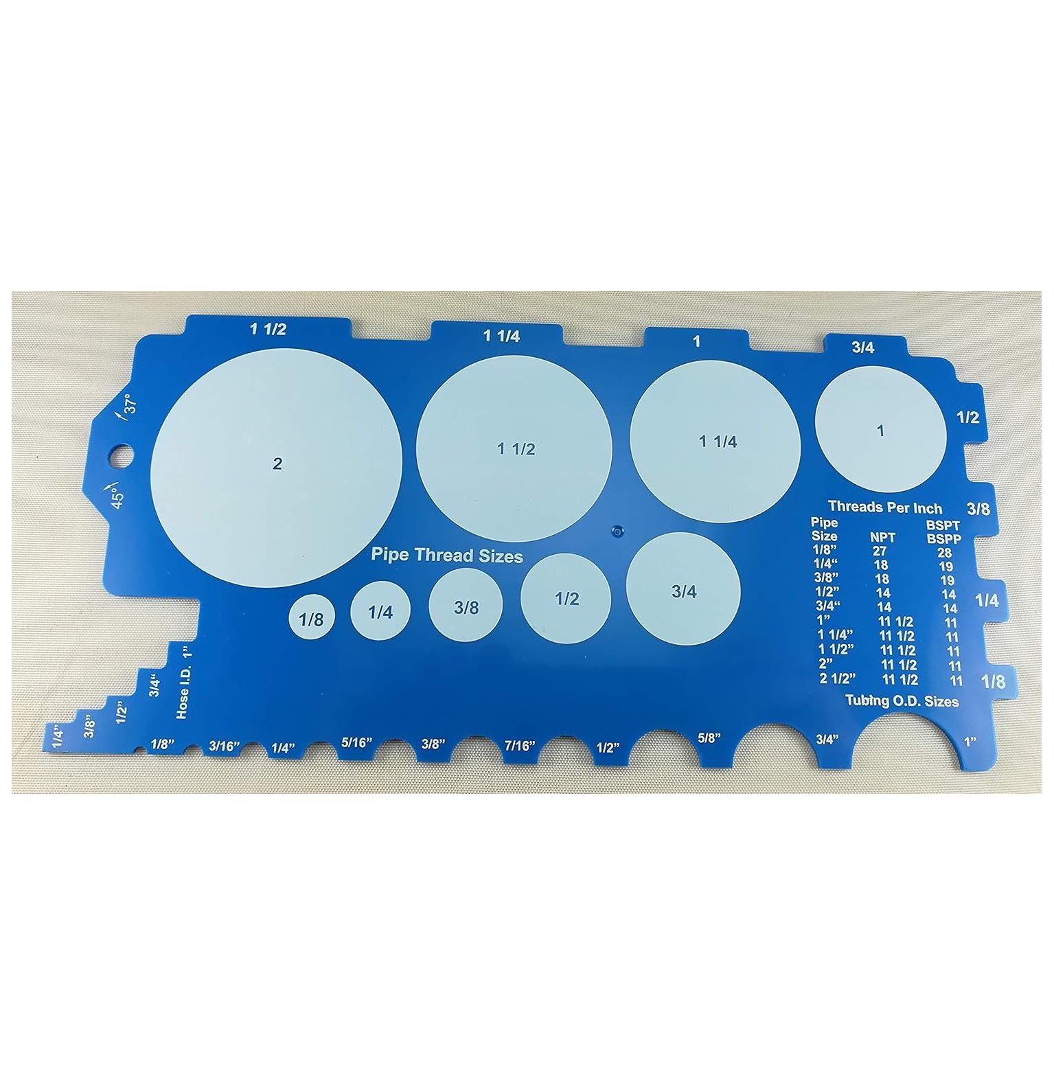 Pipe & Tubing Size Gauge