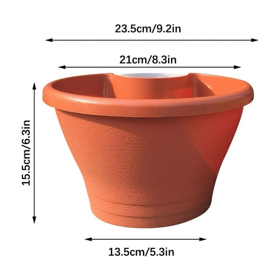Pipe-Type Flower Pot | Wall-Mounted Planter for Indoor & Outdoor Use | Balcony Downspout Planter Box | Green Vegetable & Flower Basket | Easy Cable Tie Installation