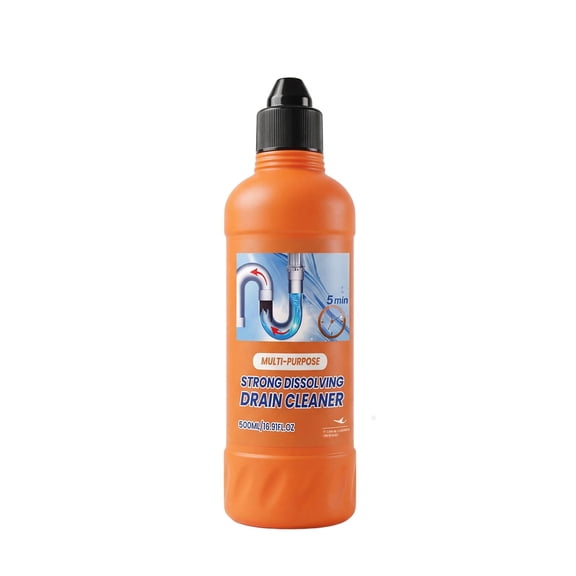 Pipe Unblocking Agent Drain Cleaner Kitchen Toilet Sewer Grease Removal Deodorizer 500ml 1 Pack