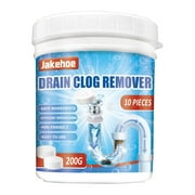 Pipe Unclogger Powerful Dissolving Liquid Through Toilet Toilet Kitchen Grease Deodorizing Clogging Cleaning Tablet 200g