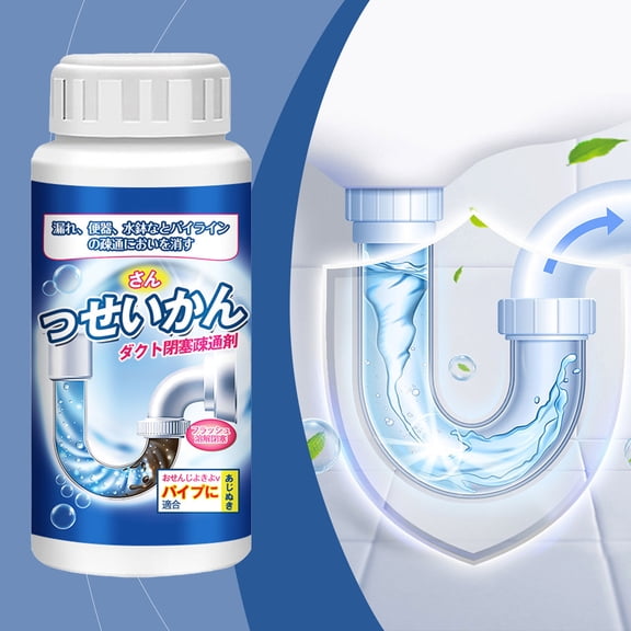 Pipe Unclogging Powder, 300g Multi Purpose Drain Cleaner for Kitchen Bathroom Sinks and Toilets