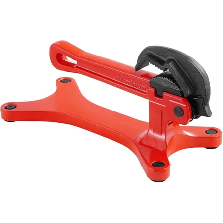 Pipe Vise, Portable Pipe Vice for 1/8 to 1-1/2 Inch Pipes, Lightweight Aluminum Pipe Clamp with Non-Slip Serrated Jaws, Heavy Duty Plumbing Tool for Plumber HVAC Pipe Wrench Work