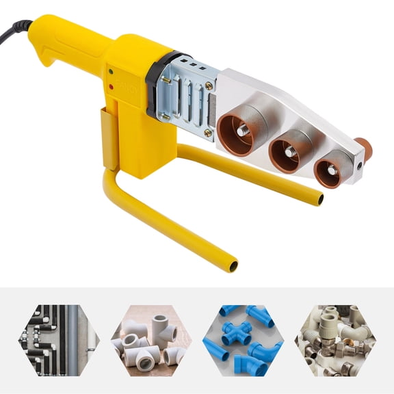 Pipe Welding Machine 800W, 110V PPR Hot Melt Welder Kit with 6 Die Heads (20-63mm) - Constant Temperature Socket Fusion Welder for PB PE Plastic Water Pipe, Home Plumbing Repair, with Storage Box