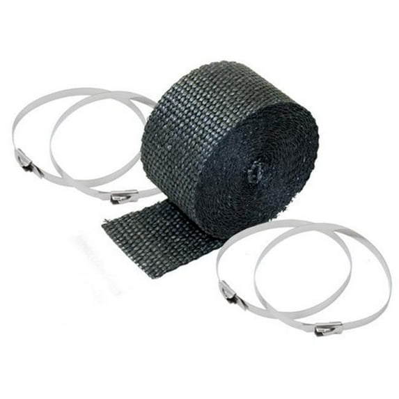 Pipe Wrap & Locking Ties Kit, Black - 2 in. x 25 ft.