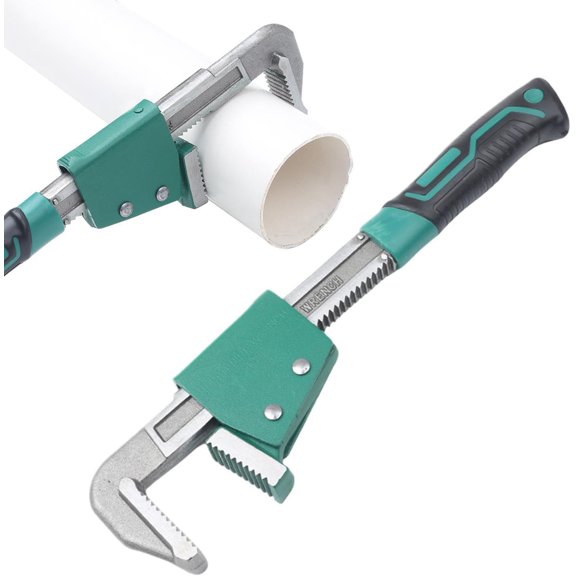 Pipe Wrench, Adjustable Heavy Duty, F-Type Push-Pull Non-Slip Plumbing Tool for Faucet Sink Bathroom Toilet Garage