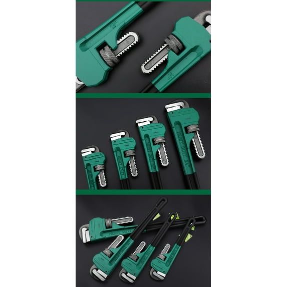 Pipe Wrench,Plumber Tools Improvement Steel Adjustable Wrench Carbon Steel Adjustable Tools Improvement Maintenance 8 Inch Heavy Adjustable Wrench Plumber Inch Heavy Duty Pipe Wrench Rookin