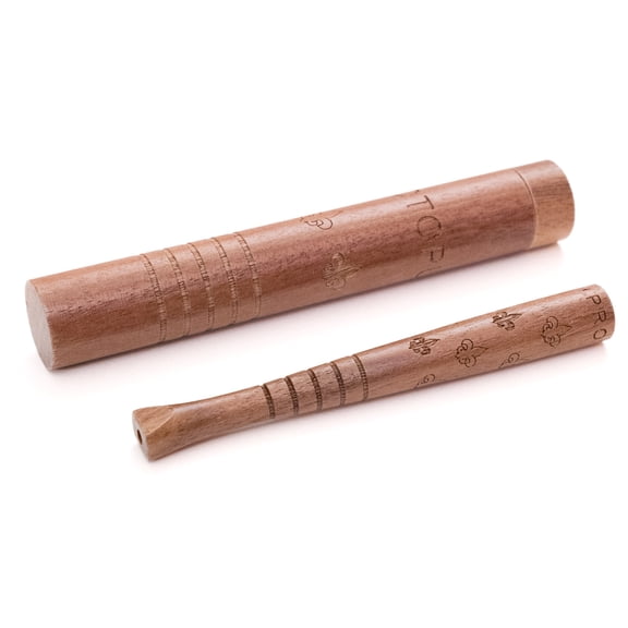 Pipe with a Tube Case handcrafted from genuine Maple wood - Card Suits design
