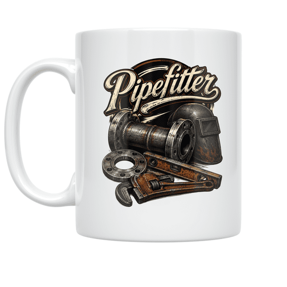 Pipefitter End-of-Shift Design - Pipefitter Enthusiast - 11 oz Ceramic Coffee Mug