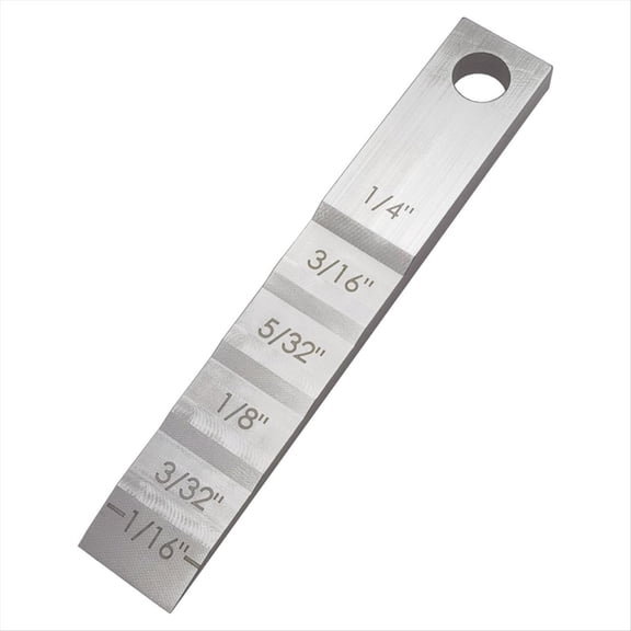 Pipefitter Tools 2130 Small Pipe Spacer Wedge Stepped Guage Step Feeler Gauge for Pipe Spacing Welding