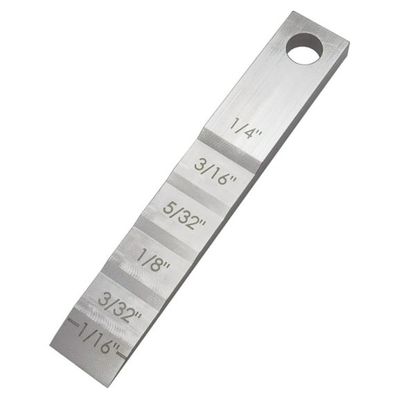 Pipefitter Tools 2130 Small Pipe Spacer Wedge Stepped Guage Step Feeler Gauge for Pipe Spacing Welding