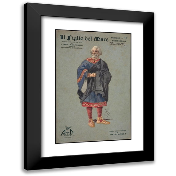 Pipein Gamba 13x18 Black Modern Framed Museum Art Print Titled - Piru (Atto IIio) (1907-1908)