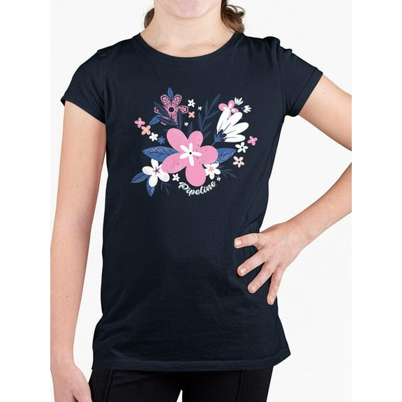 Pipeline Bold Bloom Graphic - Youth Girls Beach Tee