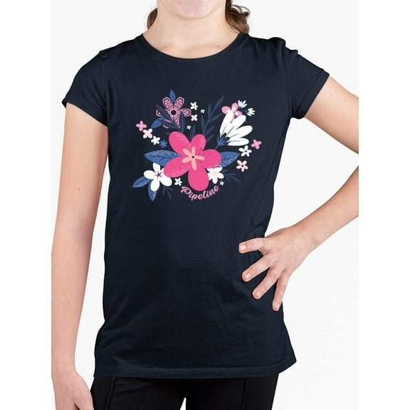 Pipeline Bold Bloom Graphic - Youth Girls Beach Tee