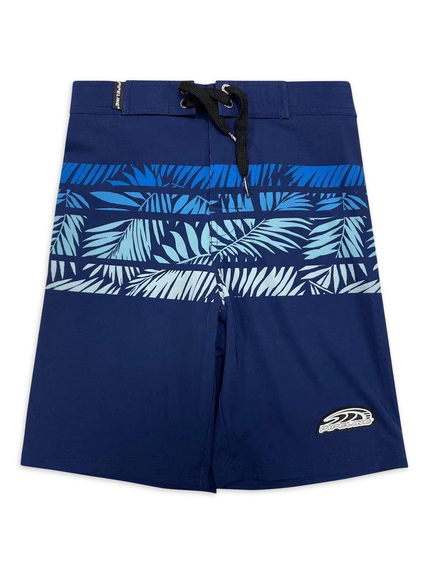 Pipeline Boys UPF 50+ Palm Stripe Board Shorts, 22"-28", Sizes 8-14