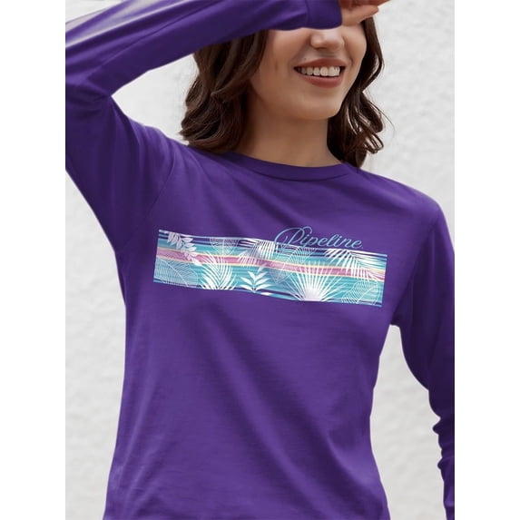 Pipeline Casual Tropical Beach-Vibe - Long Sleeve Women's