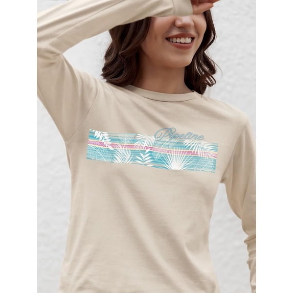 Pipeline Casual Tropical Beach-Vibe - Long Sleeve Women's
