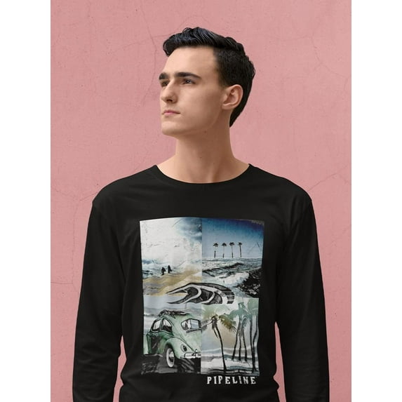 Pipeline Coastal Graphic Tee - Long Sleeve Men's
