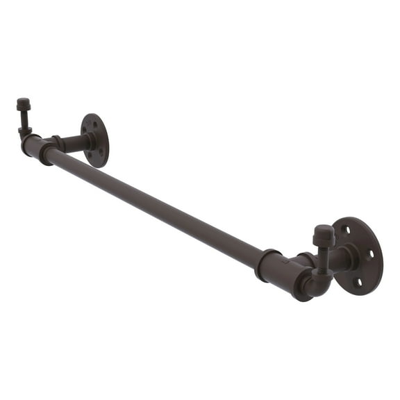 Pipeline Collection 18 Inch Towel Bar with Integrated Hooks