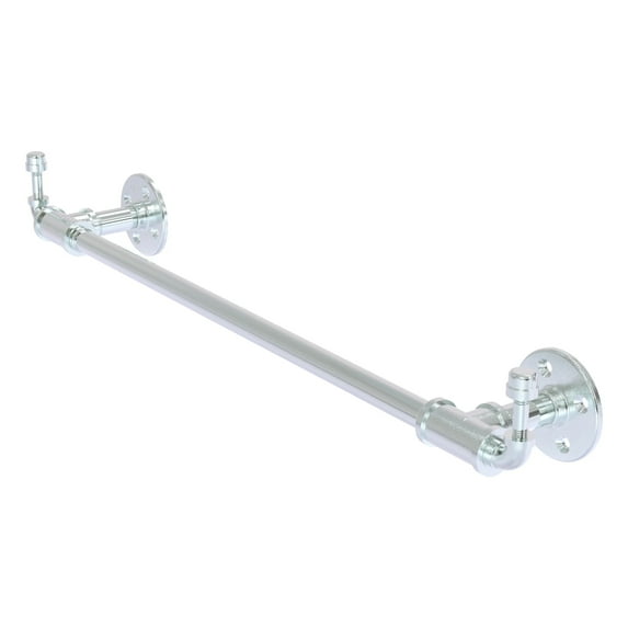 Pipeline Collection 18 Inch Towel Bar with Integrated Hooks