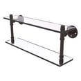 thumbnail image 1 of Pipeline Collection 22 Inch Double Glass Shelf, 1 of 7
