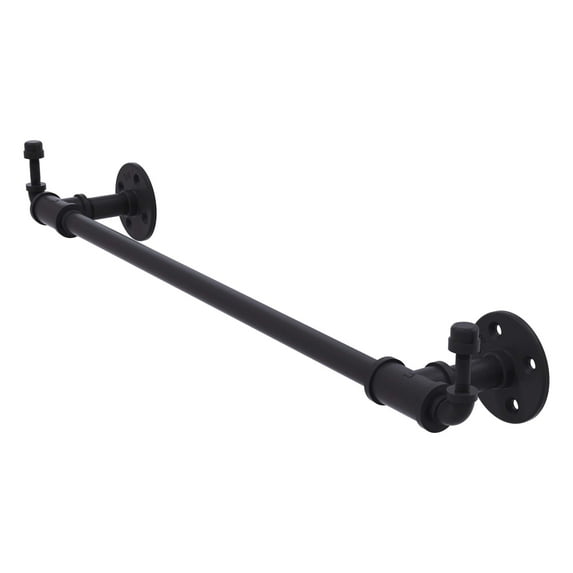 Pipeline Collection 24 Inch Towel Bar with Integrated Hooks