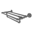 thumbnail image 1 of Pipeline Collection 24 Inch Wall Mounted Towel Shelf with Towel Bar, 1 of 11