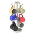 thumbnail image 1 of Pipeline Collection Countertop 6 Coffee Mug Holder - Satin Nickel, 1 of 10