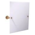 thumbnail image 1 of Pipeline Collection Frameless Rectangular Wall Mounted Tilt Mirror in Brushed Bronze, 1 of 6
