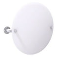 thumbnail image 1 of Pipeline Collection Frameless Round Wall Mounted Tilt Mirror in Matte White, 1 of 5