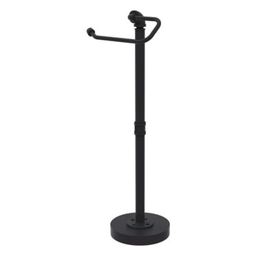 Pipeline Collection Free Standing Euro Style Toilet Tissue Stand in Matte Black