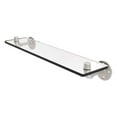 thumbnail image 1 of Pipeline Collection Glass Shelf - Satin Nickel / 22 Inch, 1 of 7