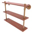 thumbnail image 1 of Pipeline Collection Ironwood Triple Shelf - Brushed Bronze / 22 Inch, 1 of 7