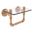 thumbnail image 1 of Pipeline Collection Toilet Tissue Holder with Glass Shelf, 1 of 7