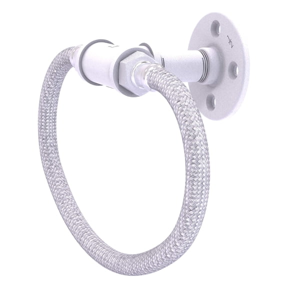 Pipeline Collection Towel Ring with Stainless Steel Braided Ring