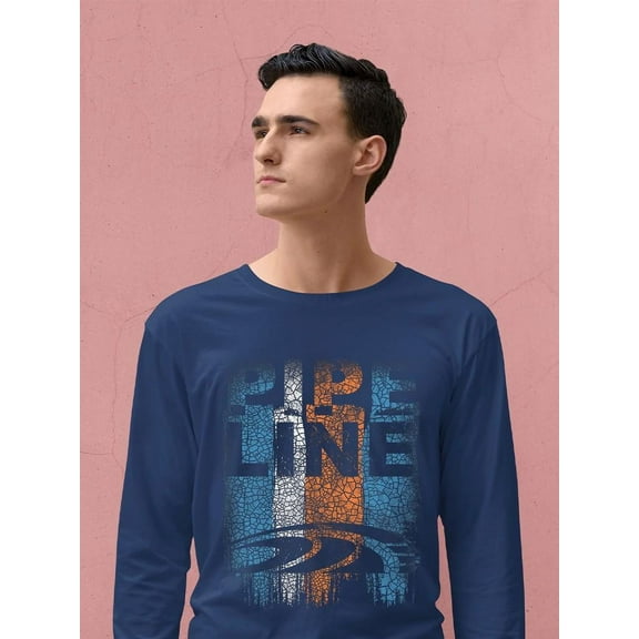 Pipeline Vintage Distressed Top - Long Sleeve Men's