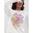 thumbnail image 1 of Pipeline Waveflower Good-Vibes Trend - Long Sleeve Women's, 1 of 4