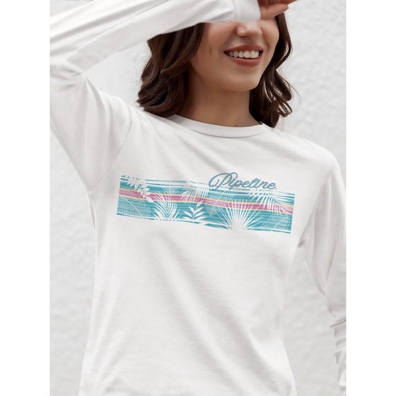 Pipeline Casual Tropical Beach-Vibe - Long Sleeve Women's
