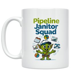 Pipeline Janitor Squad - Data Analyst Enthusiast - 11 oz Ceramic Coffee Mug