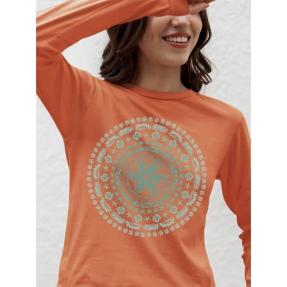 Pipeline Waveflower Mandala Graphic - Women's Long Sleeve