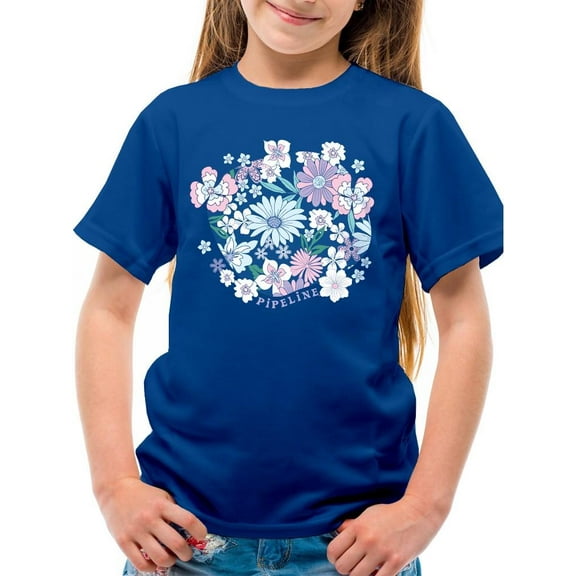 Pipeline Pastel Floral Dream - Youth Girls Beach Tee