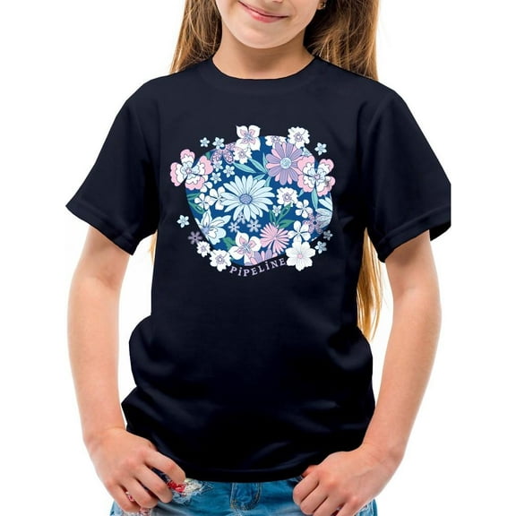 Pipeline Pastel Floral Dream - Youth Girls Beach Tee