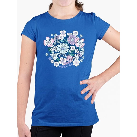 Pipeline Pastel Floral Dream - Youth Girls Beach Tee
