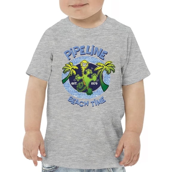 Pipeline Playful Shark Bite - Toddler Boy's Beach Graphic Tee