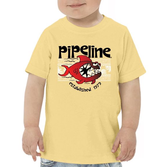 Pipeline Playful Shark Bite - Toddler Boy's Beach Graphic Tee